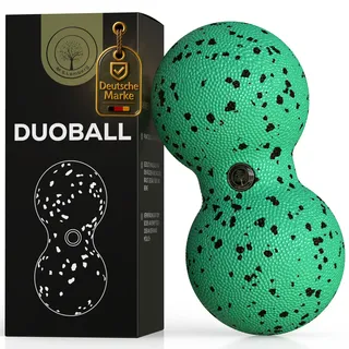 M.S.Lemberg Faszienball Duoball - Massageball für Selbstmassage der Faszien - Massage für Rücken, Nacken, Schultern, Beine & Wirbelsäule - Ball Twin Peanut Faszienrolle klein Doppelball - 8 x16cm