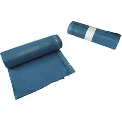 Abfallbeutel LDPE-MS, 70x93+5cm, 120 Liter, blau, Rolle=10St, 22468, 50μm
