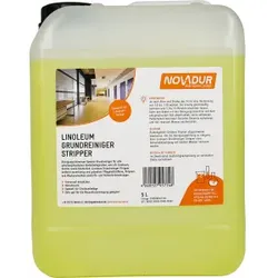 NOVADUR Linoleum Grundreiniger Stripper, Gute Eignung für die Bautenschlussreinigung, 5 l - Kanister