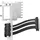 Fractal Design Flex 2 PCIe 4.0 White Riser Kabel für Fractal Design Gehäuse