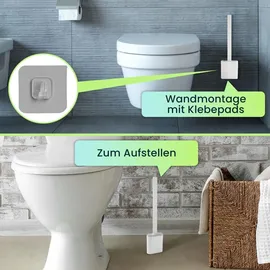 casativo WC-Bürste 2er Set Weiß/Grau