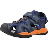 GEOX J Borealis Boy C Sandal, ROYAL/ORANGE, 26 EU