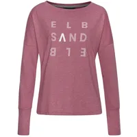 ELBSAND Longsleeve Damen mauve meliert Gr.L (40)