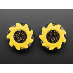 Adafruit Mecanum Räder, 48mm, LEGO & TT-Motoren-kompatibel, omnidirektional, verbessertem Grip