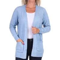 Only Damen Strickjacke ONLLESLY Open Cardigan Noos Gerippt, Farben:Blau, Größe:S