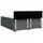 vidaXL Boxspringbett 180 x 200 cm Dunkelgrau