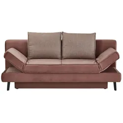 Schlafsofa  Sidney ¦ rot ¦ Maße (cm): B: 200 H: 85 T: 90