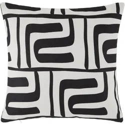 Zierkissen Ottawa Schwarz/Beige ca. 40x40cm