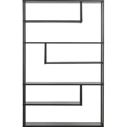 Bücherregal »Teun«, Regal aus Metall, viel Platz, H 188 cm x B 120 cm, schwarz, , 41437753-0