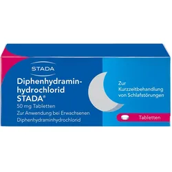 Diphenhydraminhydrochlorid STADA 50 mg Tabletten bei Schlafstörungen 20 St