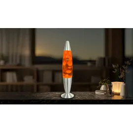 Blulaxa Lavalampe Weiß/Orange