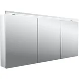 Emco pure 2 Classic LED-Lichtspiegelschrank 140cm, mit LED-Aufsatzleuchte, 3 Türen, 979705507