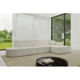 altdecor Ecksofa Ottomane Rechts IREA-L2-v4 327x165x77 cm Creme,
