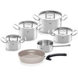 Fissler Original-Profi Collection/Edelstahl-Kochtopfset, 6-teilig, inkl. Metall-Deckel + Ceratal Comfort Keramikpfanne 24 cm - Induktion