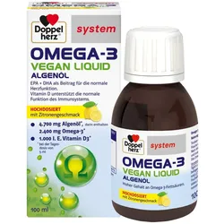 Doppelherz system OMEGA-3 VEGAN LIQUID 100 ml Flüssigkeit