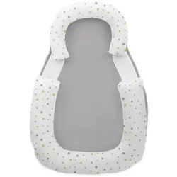 Kikkaboo Baby Lagerungskissen 60 x 40 cm Memory Foam, Baumwolle, rutschfest grau