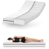 Mister Sandman Matratze, Höhe 18 cm Kaltschaummatratze, Orthopädische 7 Liegezonen Bequeme Rollmatratze für alle Schlafpositionen mit Matratzenbezug Waschbar (90x200, H3)