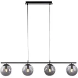 just light. Just Light Pendelleuchte Big Widow 4-flammig Schwarz