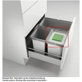 Naber Cox® Box 2T 400-2. Abfallsammler, mit Biodeckel, hellgrau.