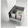 Naber Cox® Box 2T 400-2. Abfallsammler, mit Biodeckel, hellgrau.