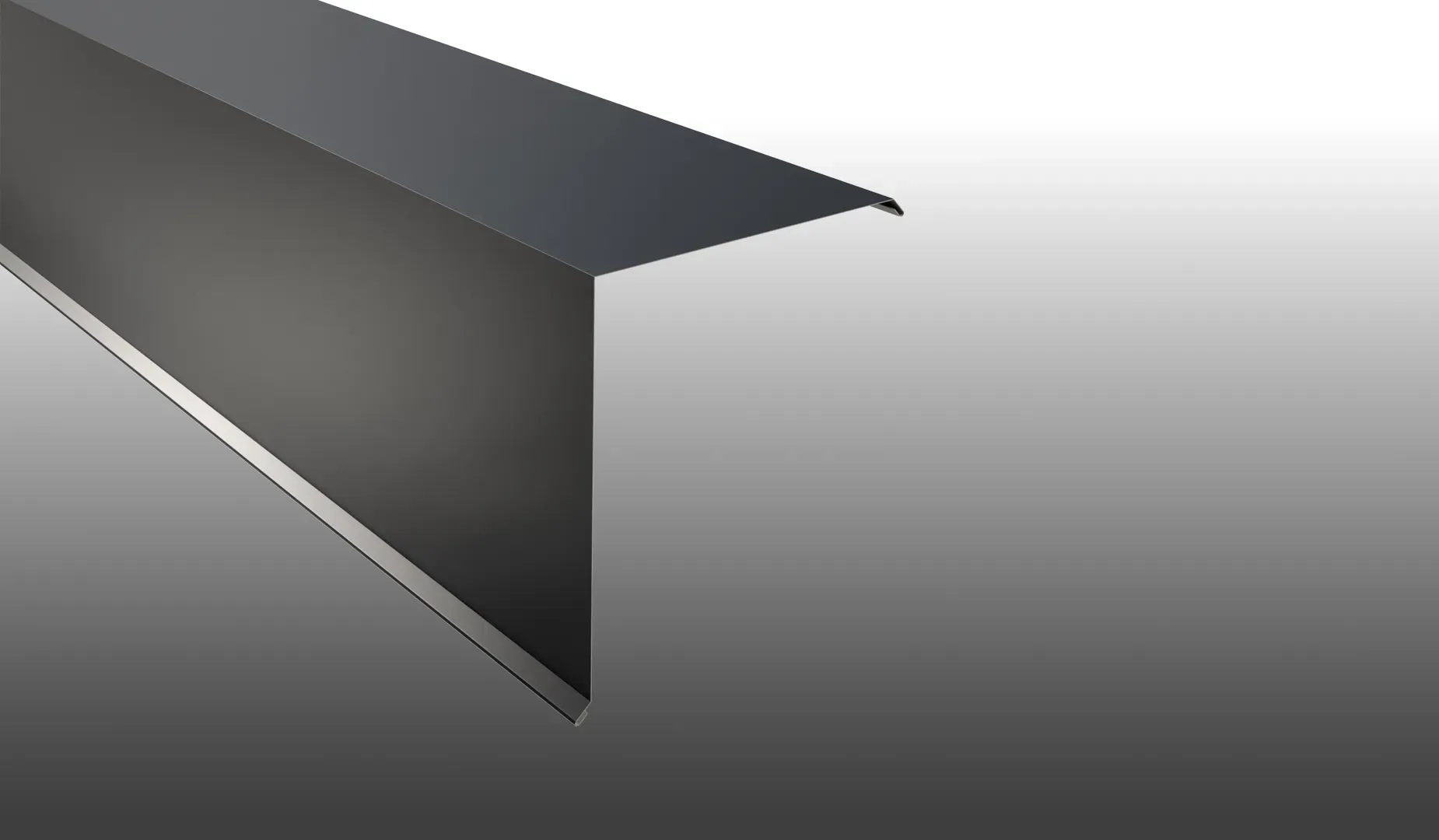 Ortgangbleche, 0,75 mm, 25 my Polyester - Kantbleche aus Stahl in 8 versch. Farben - 80 x 140 x 500 / 1000 / 1500 / 2000 / 2500 / 3000 / 3500 mm