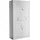 Tectake tectake® Aktenschrank, aus pulverbeschichtetem Stahl, 3 höhenverstellbare Einlegeböden, 180 x 80 x 40 cm