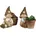 Aussendekoration Gartenfigur mit 2er Set