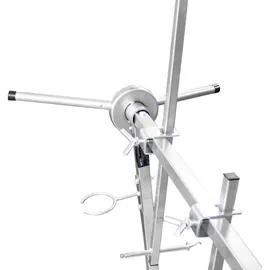 BITUXX Lackierständer Stahl 360° silber fahrbar 6-armig