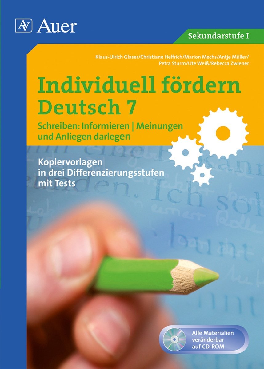 Individuell Fördern Deutsch: Individuell Fördern 7 Schreiben: Informieren  M. 1 Cd-Rom - u.a.  Kartoniert (TB)
