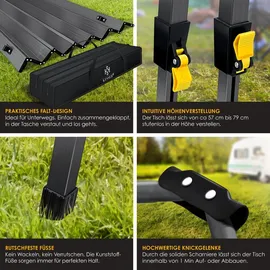 Kesser Campingtisch Faltbar Grau
