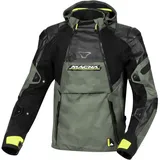 Macna Bradical Camo wasserdichte Motorrad Textiljacke, grün/Camouflage, L