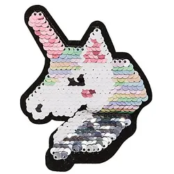 Wende-Applikation "Einhorn", 11 cm