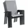 Outdoor Edge LIVORNO Gartenstuhl 75 x 70 x 107 cm grau/schwarz stapelbar