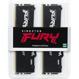 Kingston FURY Beast DDR5 6000MT/s RGB 32GB Kit (2x16GB) CL30 Schwarz KF560C30BBEAK2-32