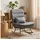 Homcom Schaukelsessel mit Lendenkissen Polyester 72 x 102 x 92 cm Hellgrau