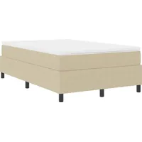 VidaXL Boxspringbett Hellgrau und Weiß 120 x 200 cm