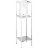 Fink Windlicht LEXA Edelstahl/Glas Silber
