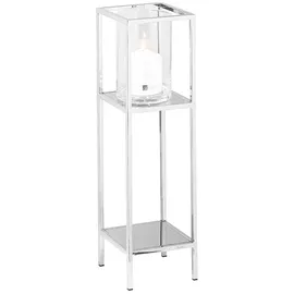 Fink Windlicht LEXA Edelstahl/Glas Silber