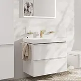 Hansgrohe Tecturis E Waschtischarmatur 73020140 Ausladung 155mm, mit Push-Open-Ablaufgarnitur, brushed bronze