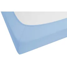 biberna 0077866 Jersey-Elastic 90 x 190 - 100 x 220 cm eisblau