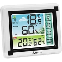 Funk Wetterstation Farbdisplay Thermometer Hygrometer mit Innen Außen Sensor