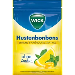 Wick Hustenbonbons Zitrone& Natürliches Menthol 72G 17ST
