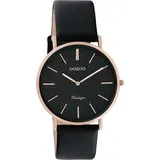 Oozoo Armbanduhr schwarz Analog C20209 Vintage Series UOC20209
