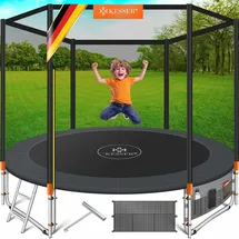 Kesser Trampolin 305 cm inkl. Sicherheitsnetz, Leiter und Randabdeckung Orange