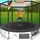 Kesser Trampolin 305 cm inkl. Sicherheitsnetz, Leiter und Randabdeckung Orange