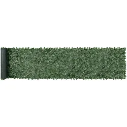 VEVOR Sichtschutzzaun 990x5020mm künstlicher grüner Wandschirm Efeuzaun mit Netzgeweberückseite und verstärkter Verbindung, künstliche Hecken mit Weinblättern als Dekoration für Garten Hof Balkon
