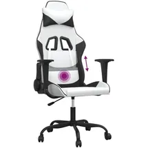vidaXL Gaming-Stuhl Kunstleder Weiß