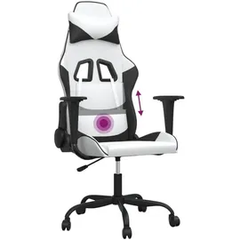 vidaXL Gaming-Stuhl Kunstleder Weiß