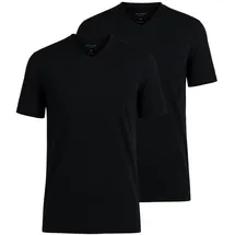 Olymp Herren T-Shirts, schwarz, schwarz, NOS