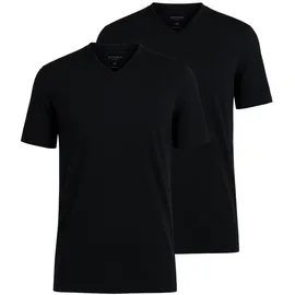 Olymp Herren T-Shirts, schwarz, schwarz, NOS